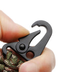 Paracord Survival Keychain – Military Carabiner for Outdoor Camping Gear