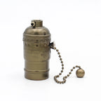 Vintage E26 E27 Lamp Socket – Pull Chain and Knob Switch for Lighting Fixtures