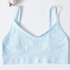 Seamless Push Up Bra – Soft Low Back Crop Top for Everyday Comfort
