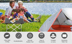 Portable Aluminum Camping Table – Foldable Outdoor Desk for Picnic and BBQ