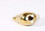 Nordic Gold Ceramic Bird Statue – Modern Animal Sculpture for Home Decor