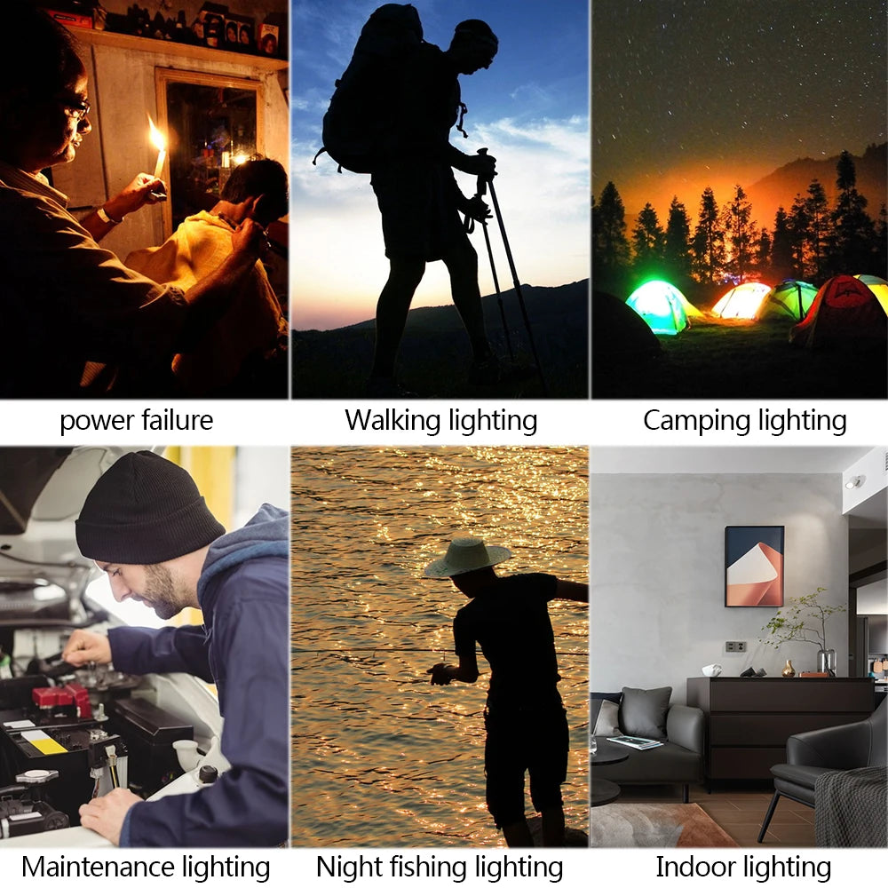 Telescopic LED Camping Lantern – Foldable Portable Light for Outdoor Emergency