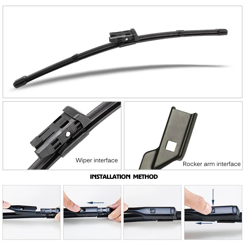 Front Windshield Wiper Blades – 24" and 20" Set for Audi A4 A5 A6 A7 Q3 Q5