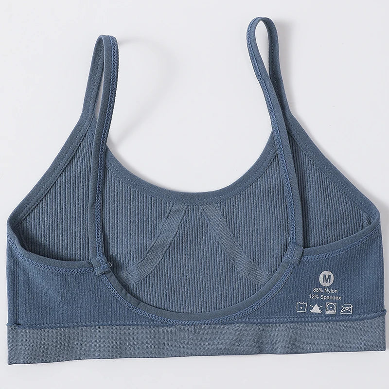 Seamless Push Up Bra – Soft Low Back Crop Top for Everyday Comfort