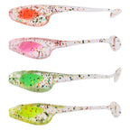 Luminous Silicone Fishing Lures – 5cm Floating Swimbaits for Trout Fishing