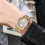Full Steel Quartz Watch – Luxury Analog Wristwatch for Men