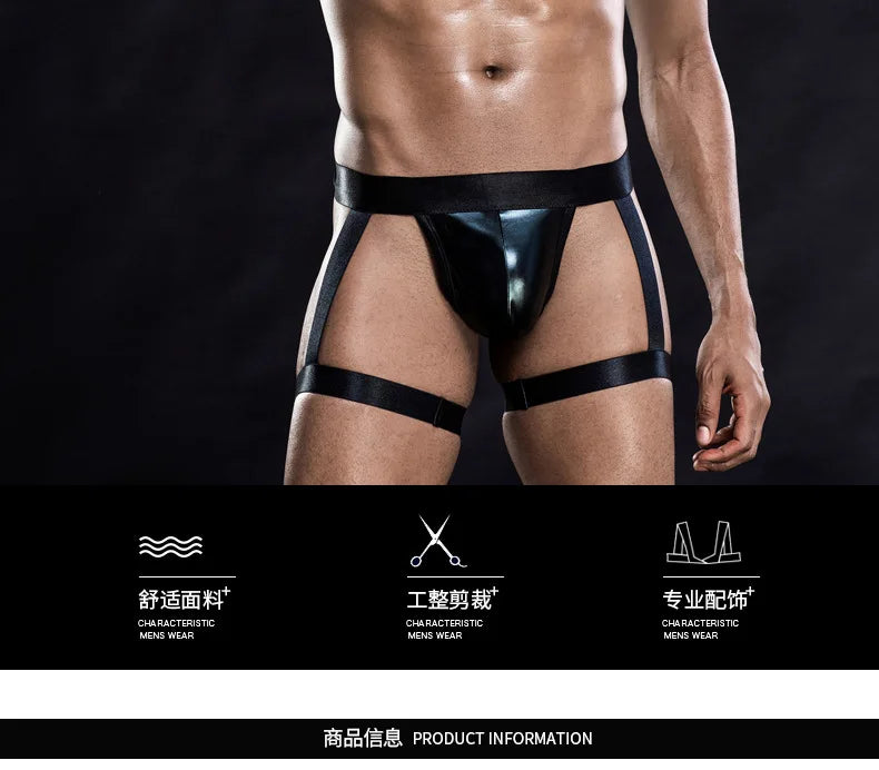 Black Mesh Club Outfit – Sexy Men's Costume for Role Play