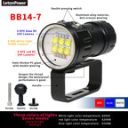 Underwater LED Photography Light – 20000LM Waterproof Video Torch for Diving