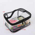 Transparent PVC Cosmetic Bag – Waterproof Makeup Organizer for Travel Toiletries