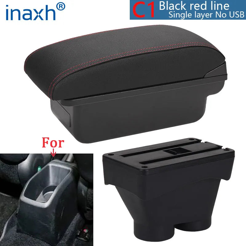 Center Console Armrest Box – Storage Organizer for Peugeot 208 2012-2018