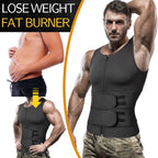 Men Sweat Sauna Vest – Neoprene Body Shaper for Gym Weight Loss