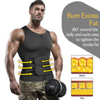 Men Sweat Sauna Vest – Neoprene Body Shaper for Gym Weight Loss