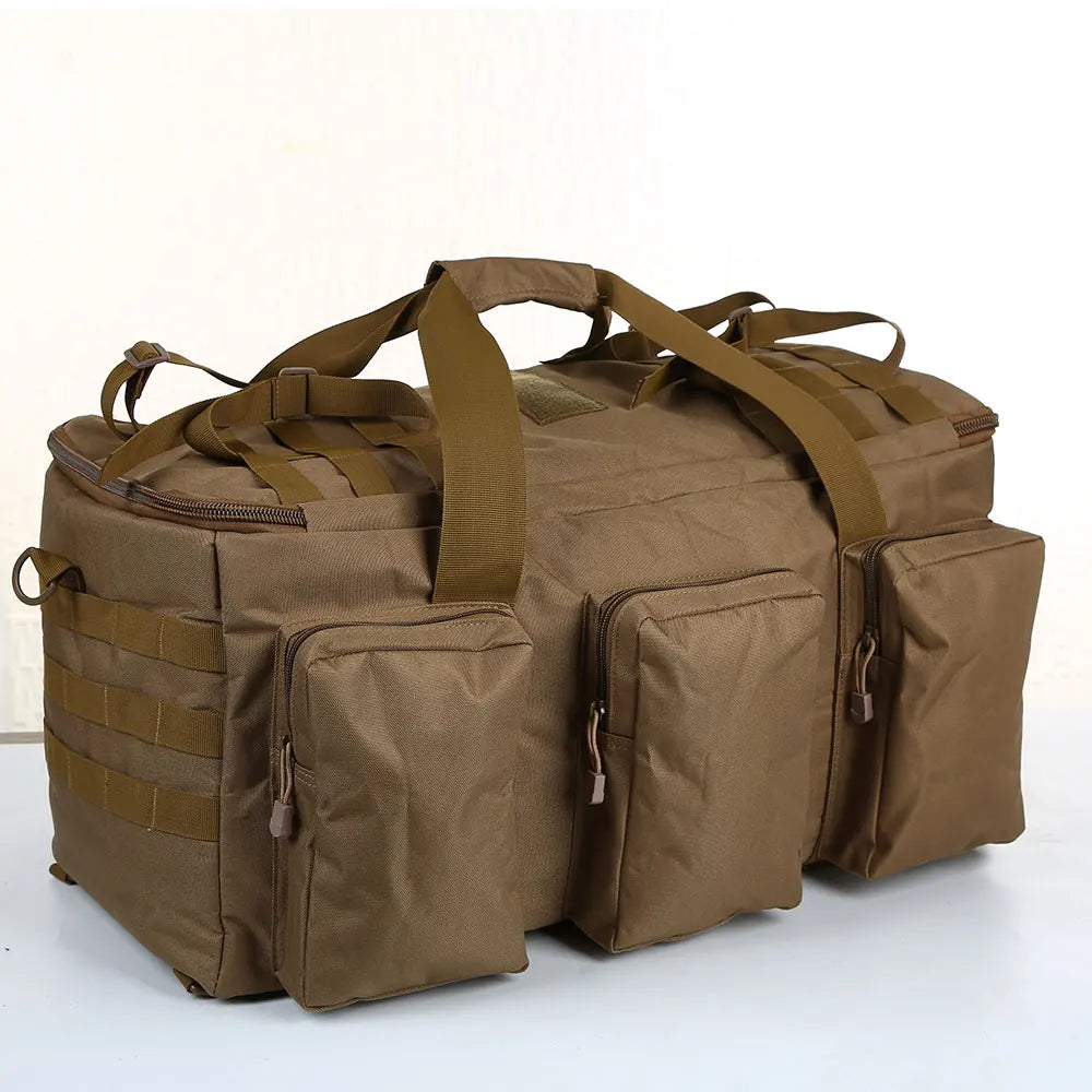 55L Tactical Duffel Backpack – Large Men's Bag for Hiking Travel and Gym