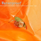 Universal Orange Car Cover – Waterproof UV Protection for Outdoor Storage