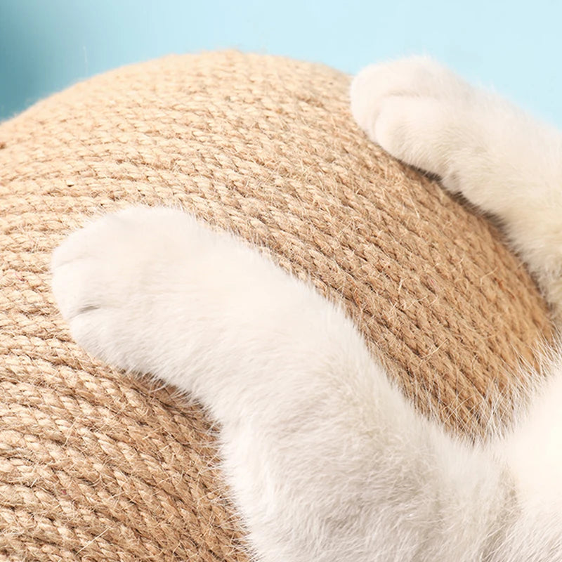 Sisal Rope Scratching Ball – Interactive Claw Grinder for Cat Exercise