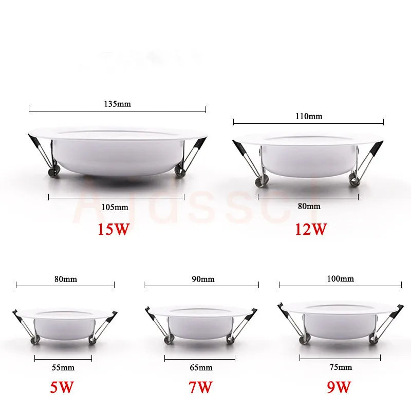 Dimmable LED Recessed Downlight – Tri-Tone Ceiling Spot for Home Lighting