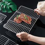 Stainless Steel Cooling Rack – Non-Stick Mesh Tray for Baking and BBQ