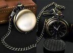 Vintage Roman Numeral Pocket Watch – 37cm Steel Fob Chain for Men and Women