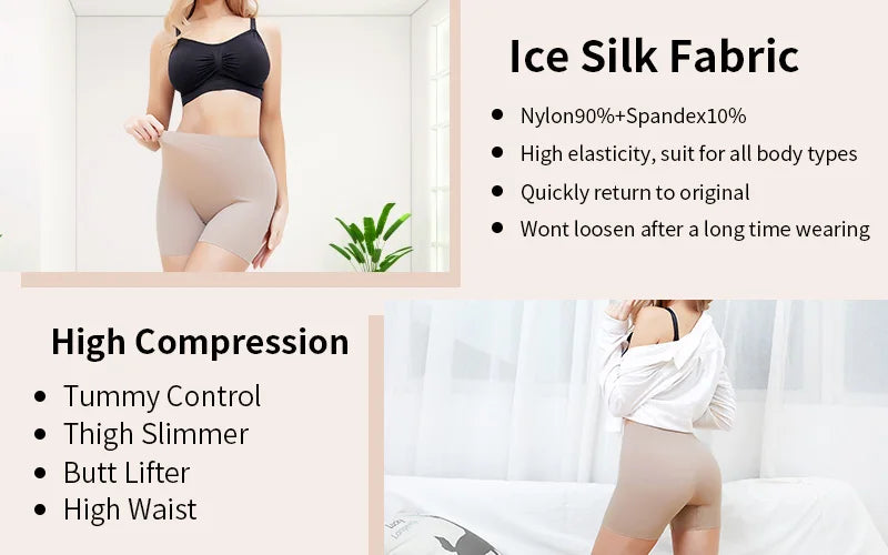 High Waist Shapewear Shorts – Seamless Tummy Control for Women