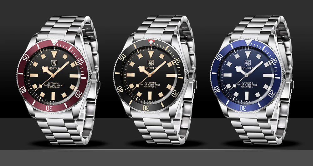 Automatic Mechanical Wristwatch – Stainless Steel for Business Men
