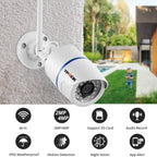 4MP Outdoor WiFi Security Camera – Wireless HD Surveillance for Home Protection