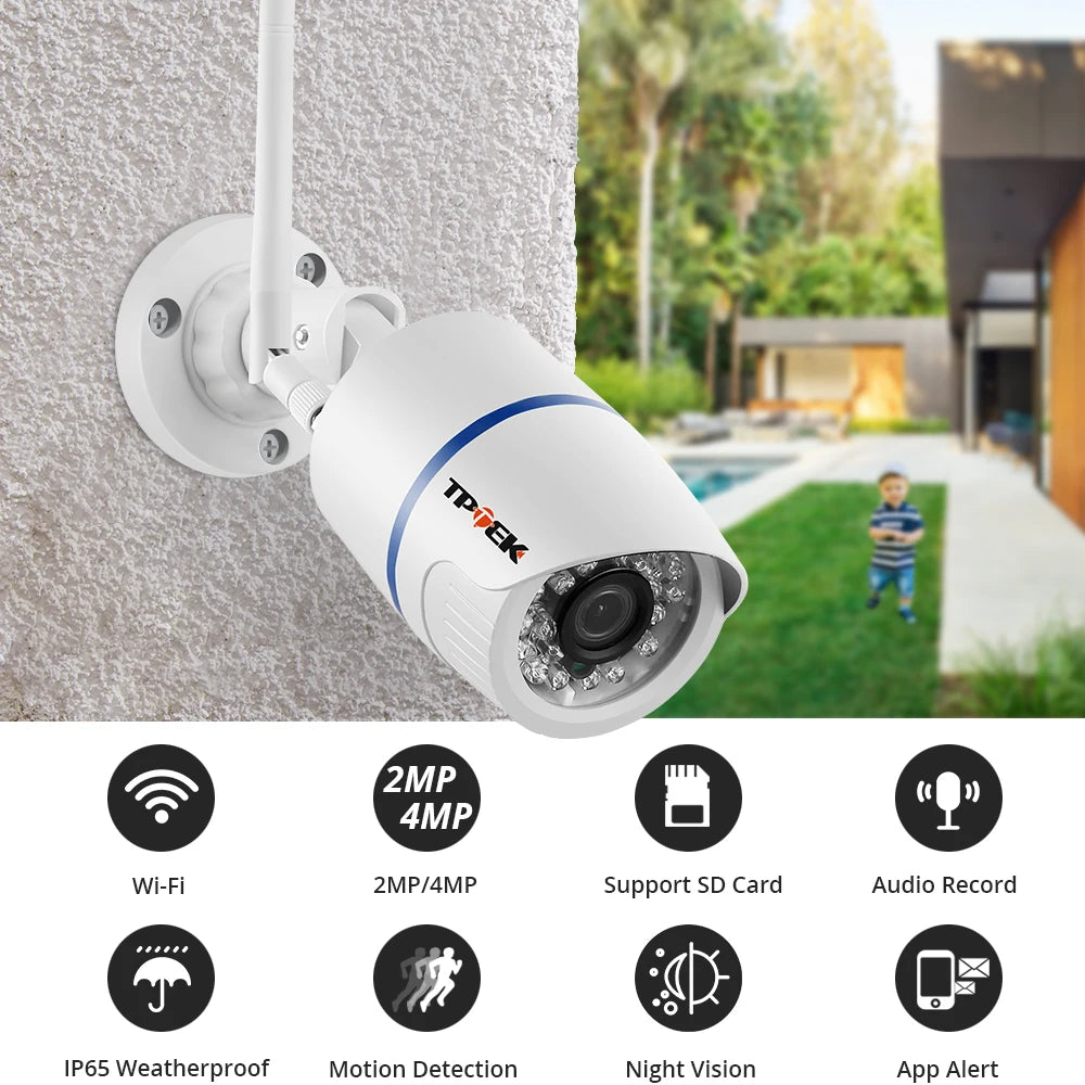 4MP Outdoor WiFi Security Camera – Wireless HD Surveillance for Home Protection
