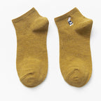 Embroidered Cotton Animal Socks – Kawaii Casual Streetwear for Women