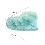 Heart Shaped Plush Carpet – Thickened Bedroom Rug for Home Decor