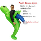 Inflatable Alien Monster Suit – Green Cosplay Costume for Adult Parties