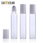 Glass Roll-On Vials – 10ml Transparent Essential Oil Bottles for Aromatherapy