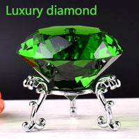 Clear Crystal Diamond Ornament – Glass Home Decor for Wedding and Gifts