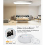 LED Ceiling Light – Wood Grain Golden Finish for Kitchen and Bedroom