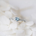 Zircon Heart Ring – Minimalist Finger Jewelry for Romantic Birthday Gifts