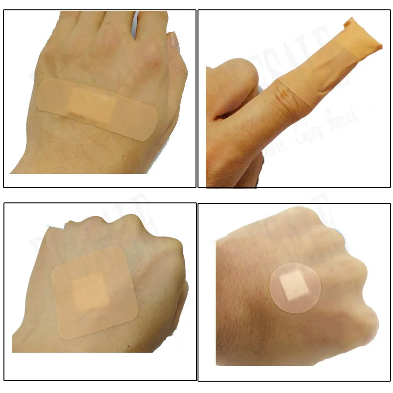 Waterproof Adhesive Bandages – Multi-Size Sterile Plasters for First Aid Kits