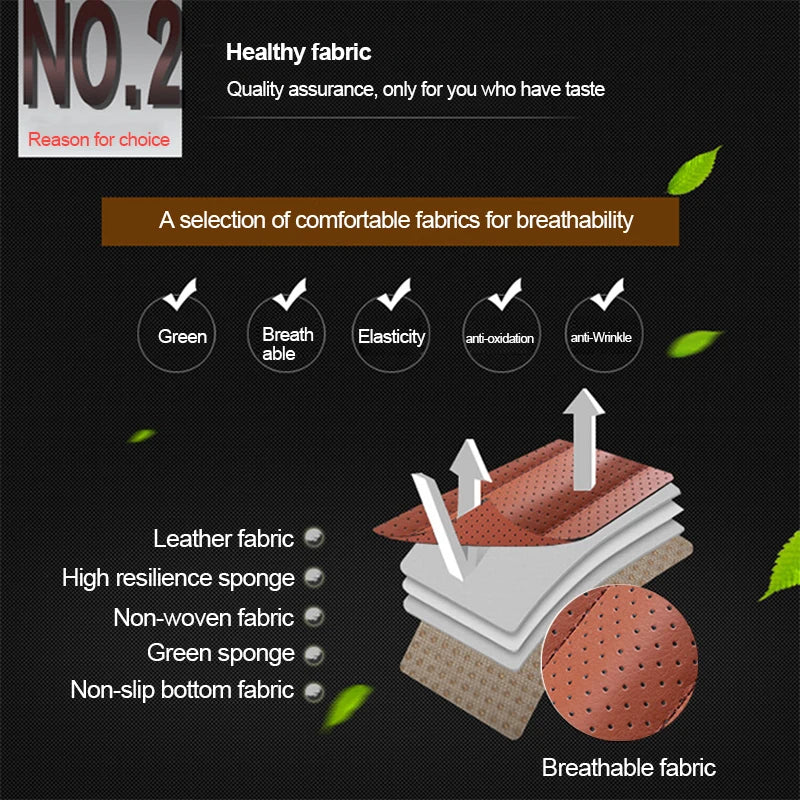 Universal Leather Car Seat Covers – Protective Cushion Pads for Auto Interior