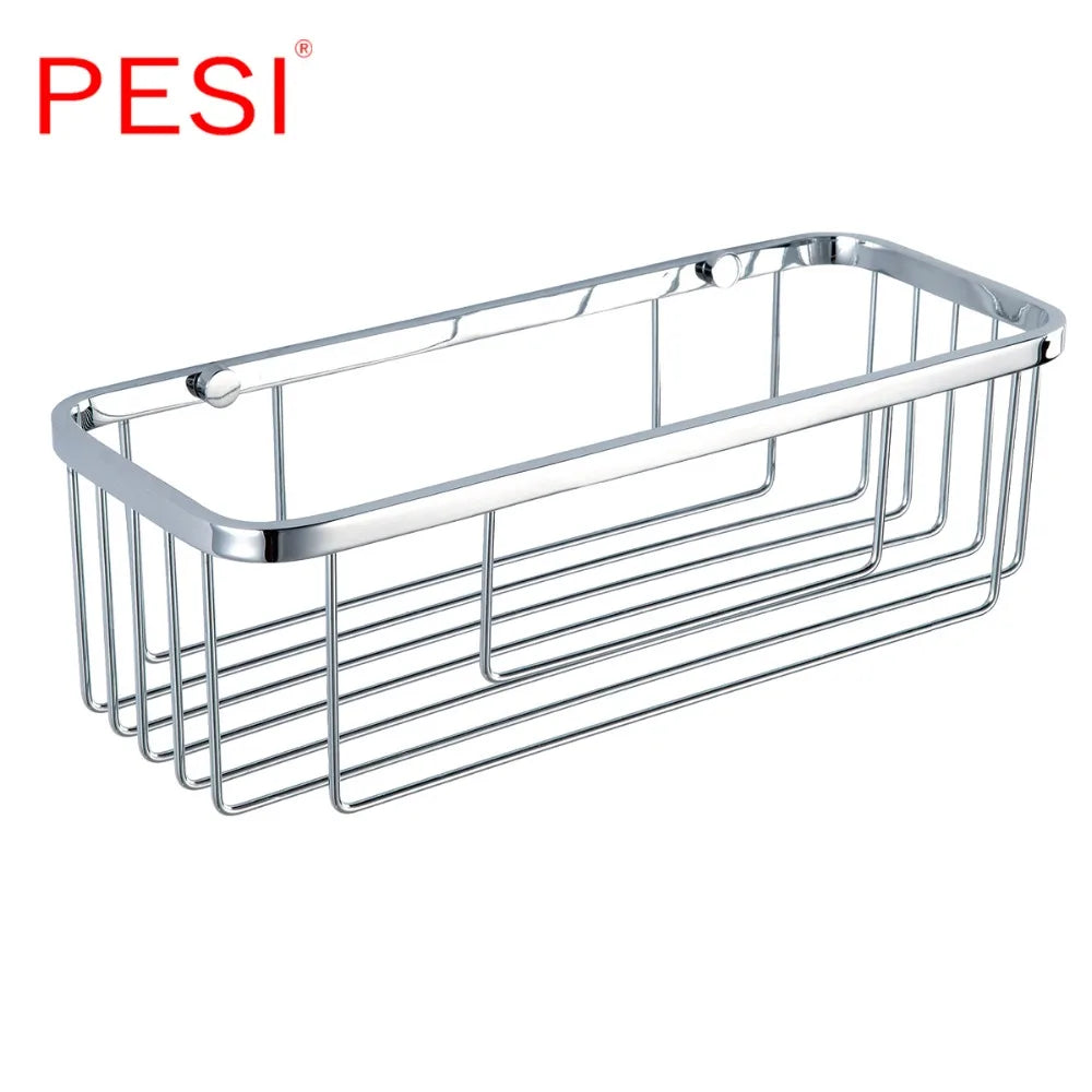 Stainless Steel Corner Shower Caddy – Rustproof Wall Mount for Bathroom Storage