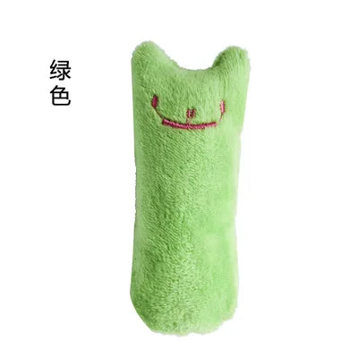 Interactive Catnip Plush Toy – Vocal Chewing Teether for Kitten Play