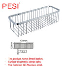 Stainless Steel Corner Shower Caddy – Rustproof Wall Mount for Bathroom Storage