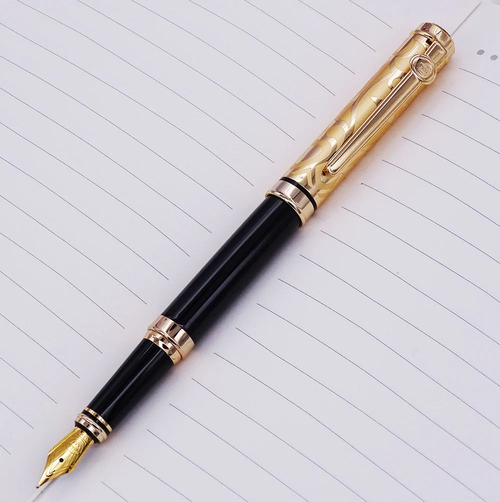 Noble Sapphire Fountain Pen – Iridium Medium Nib for Business Writing