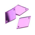 Rhombus Acrylic Mirror Sew On Rhinestones – Decorative Gems for Sewing Craft