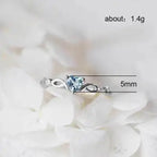 Zircon Heart Ring – Minimalist Finger Jewelry for Romantic Birthday Gifts
