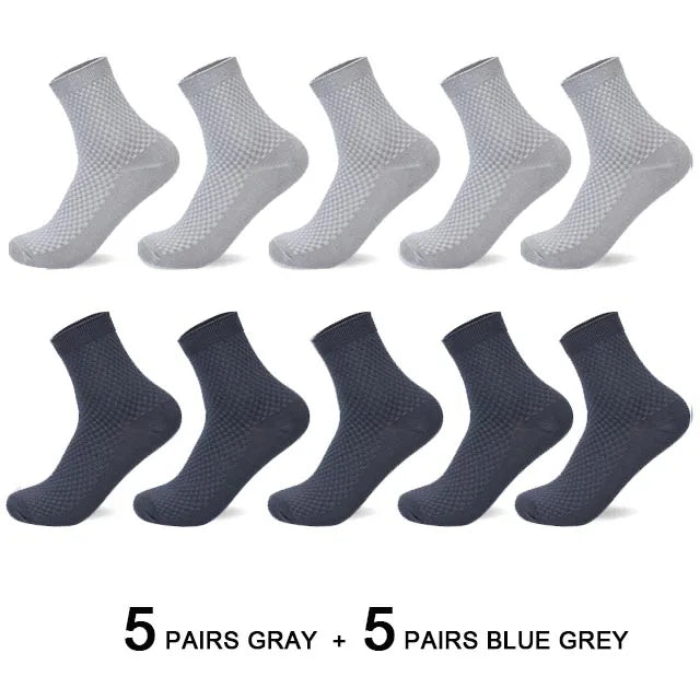 Bamboo Fiber Compression Socks – Men's Business Casual Dress for Comfort