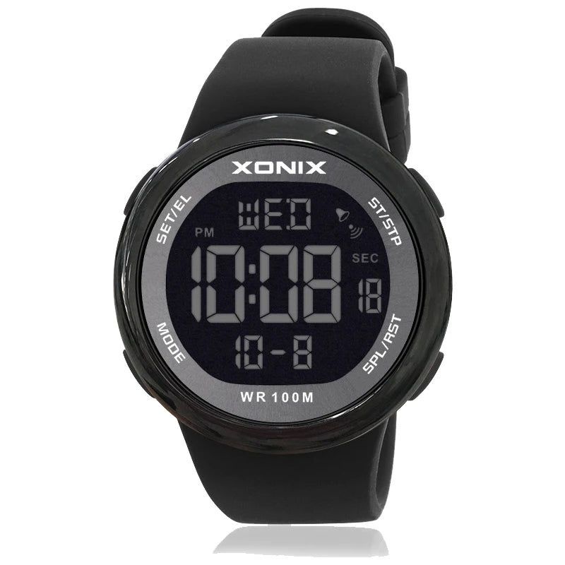XONIX Digital Sports Watch – Waterproof 100m for Swimming and Outdoor Diving