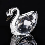 Crystal Swan Figurine – Diamond Glass Ornament for Home Decor and Kids Gifts