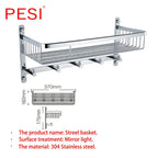 Stainless Steel Corner Shower Caddy – Rustproof Wall Mount for Bathroom Storage