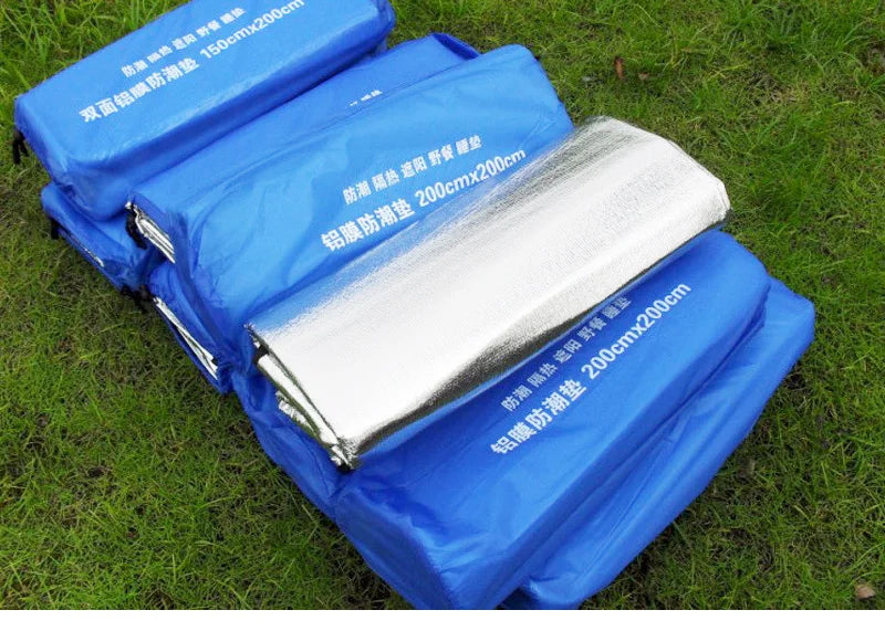 Aluminum Foil Picnic Mat – Moisture-proof Camping Pad for Outdoor Hiking
