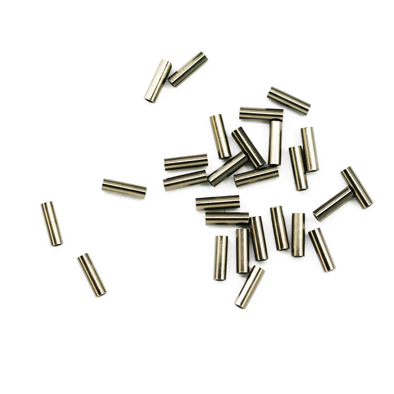 Copper Crimp Sleeves – Round Fishing Line Connectors for Rigging Tackle