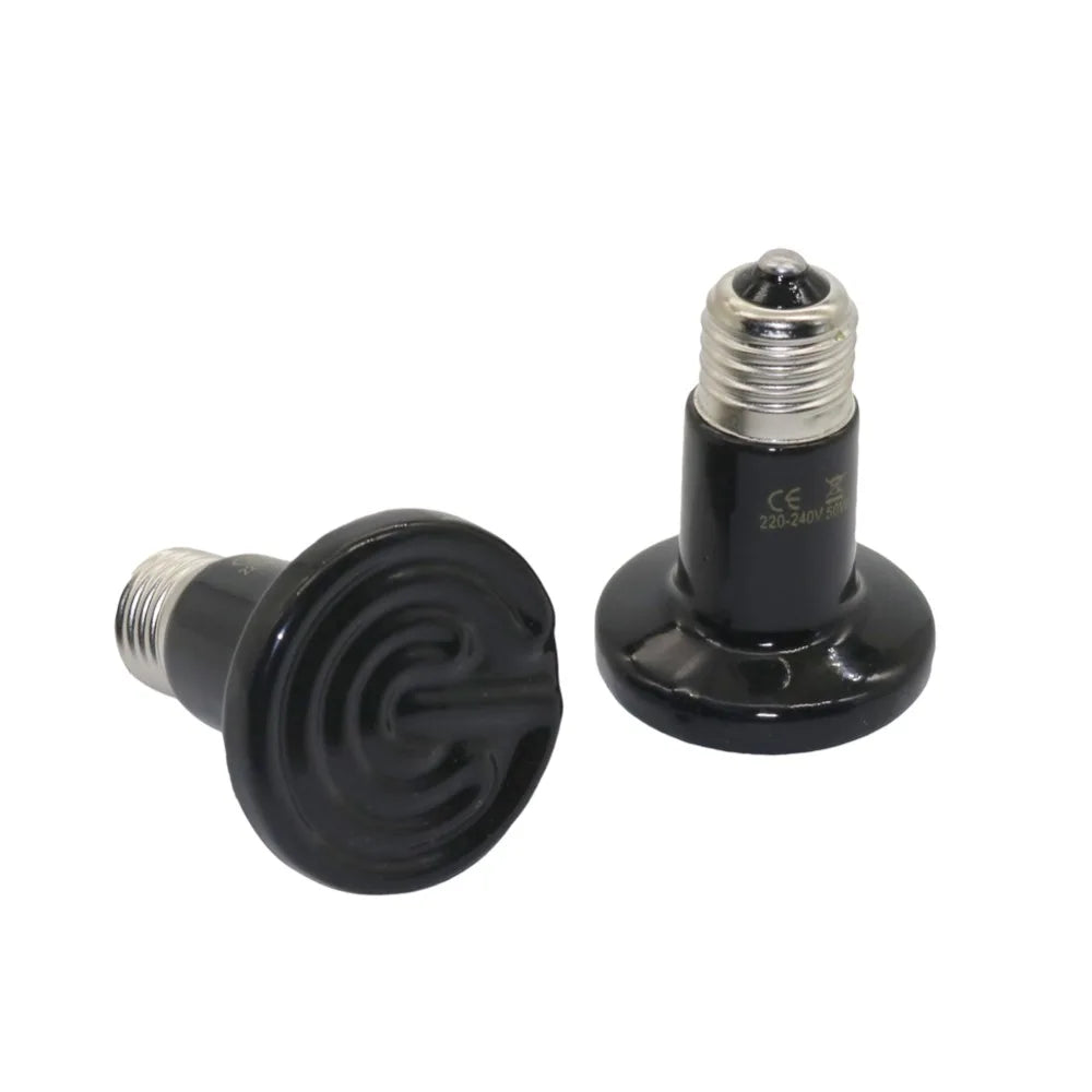 Infrared Ceramic Heat Bulb – E27 Mini Emitter for Reptile Pet Brooder Lamp