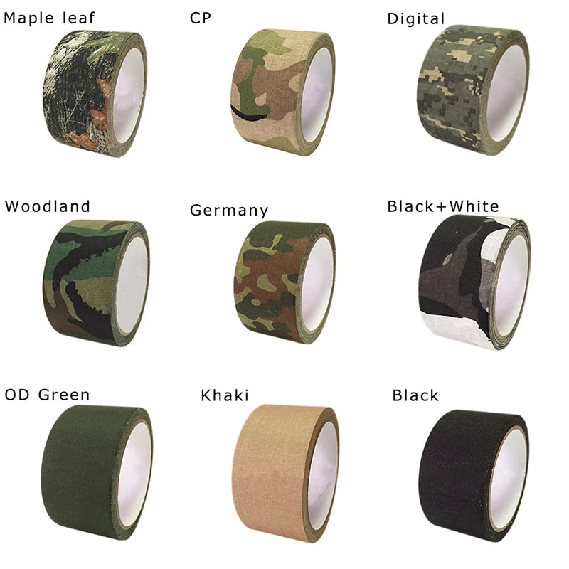 Self-Adhesive Camouflage Tape – 5m Waterproof Wrap for Hunting and Outdoors