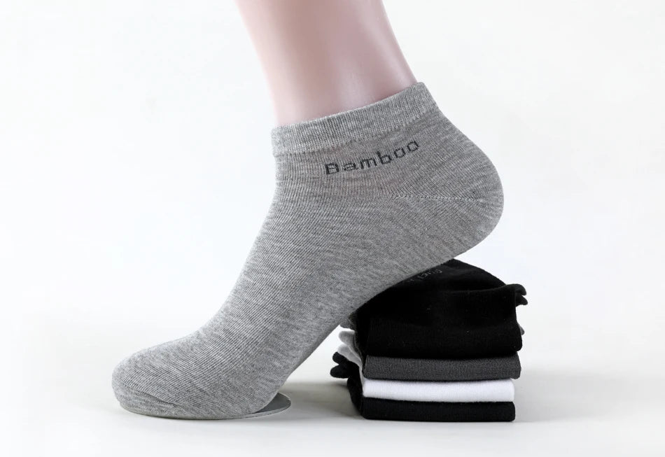 Bamboo Fiber Ankle Socks – Breathable Anti-Bacterial Footwear for Daily Casual Wear